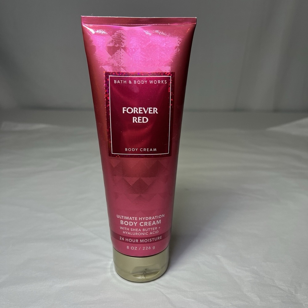 NEW BATH & BODY WORKS FOREVER RED Ultimate Hydration Body‎ Cream 8 OZ